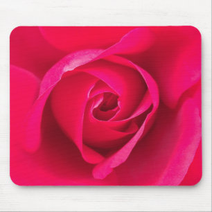 Romantisk röd rosa ros v2 musmatta