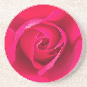 Romantisk röd rosa ros v2 underlägg