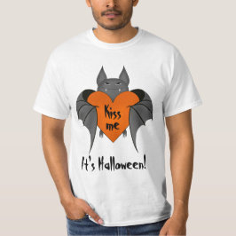 Romantisk rolig Halloween fladdermöss Tee Shirt