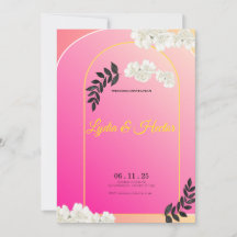 -Romantisk-Rosa-Akvarell-Blommig-Par-Brollop-