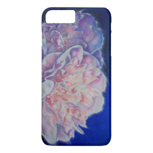 Romantisk rosa Blue Pastel Vattencolor-målning