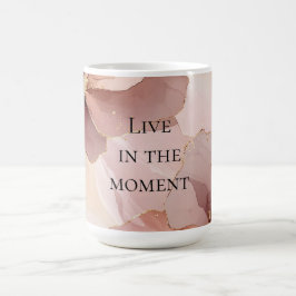 Romantisk Rosa Guld Blommigt Kaffemugg
