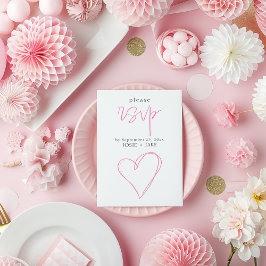 Romantisk rosa kärlek hjärtats osa tilläggskort
