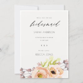 ROMANTISK ROSA, LILA, BLUE BLOMMIGT BRIDESMAID-KOR INBJUDNINGAR