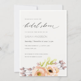 ROMANTISK ROSA, LILA, BLUE BLOMMIGT MÖHIPPA INBJUDNINGAR