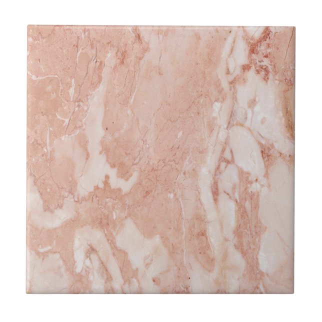 Romantisk rosa marbling mönster kakelplatta (Framsidan)