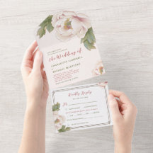 Romantisk Rosa Peony Ro Blommigt Bröllop
