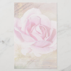 Romantisk rosa ros brevpapper