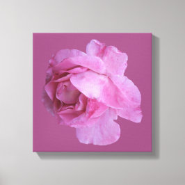 Romantisk rosa ros modern blomster boho chic exklu canvastryck