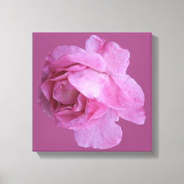 Romantisk rosa ros modern blomster boho chic exklu canvastryck