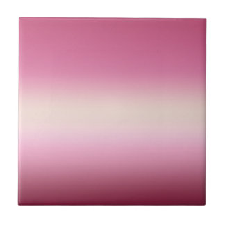 Romantisk Rosa & Söt Ivory Cream Gradient Ombre Kakelplatta