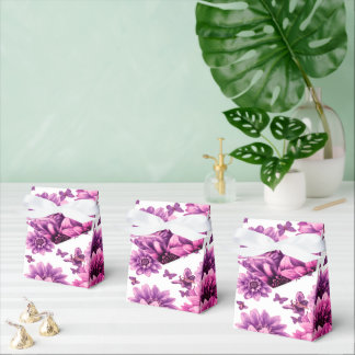 Romantisk Rosig Blommig Presentaskar