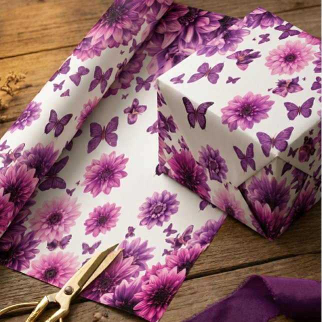 Romantisk Rosig Blommig Presentpapper (Skapare uppladdad)