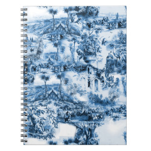 Romantisk scen för portugisiska blå plattor anteckningsbok