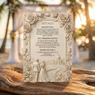 Romantisk scenisk kapellpar tilläggskort