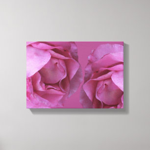 Romantisk shock rosa Valentine ro modern blommigt Canvastryck
