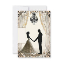 Romantisk silhuett av ett par