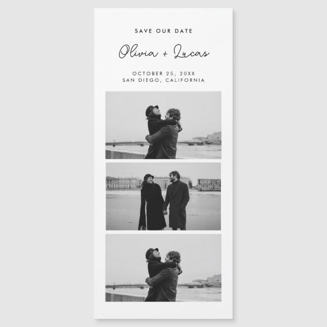 Romantisk skriptfotsremsa Magnetic Bröllop (Framsida)