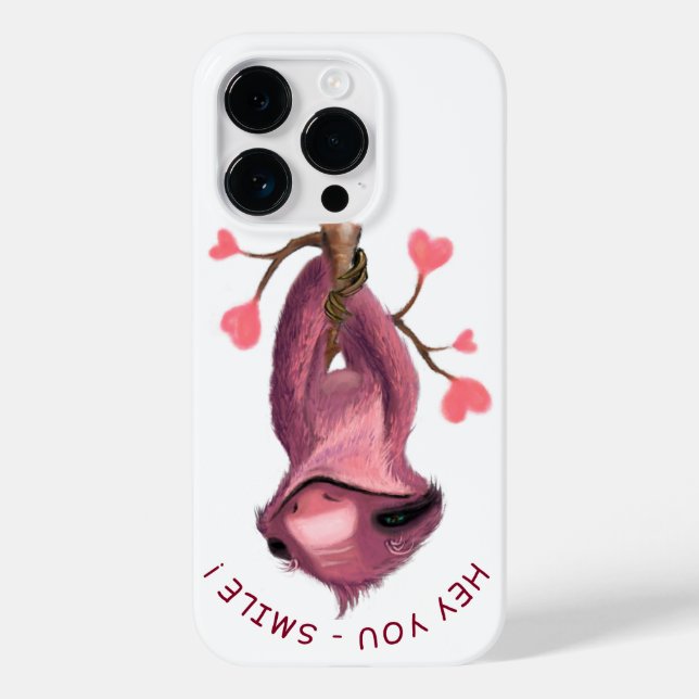 Romantisk Sloth - Smile Fodral-Mate iphone case (Baksida)