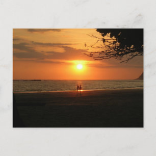 romantisk solnedgång vykort