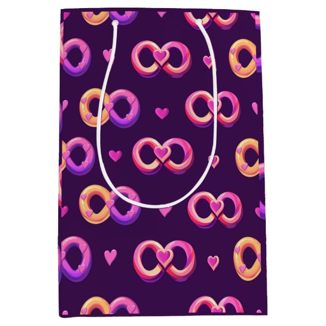 Romantisk, sömlös mönster med hjärta och bröllop (Framsidan)