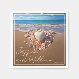 Romantisk sommar Bröllop Pappersservett