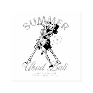 Romantisk sommar på Bali Anpassad gummistämpel - V Självfärgande Stämpel