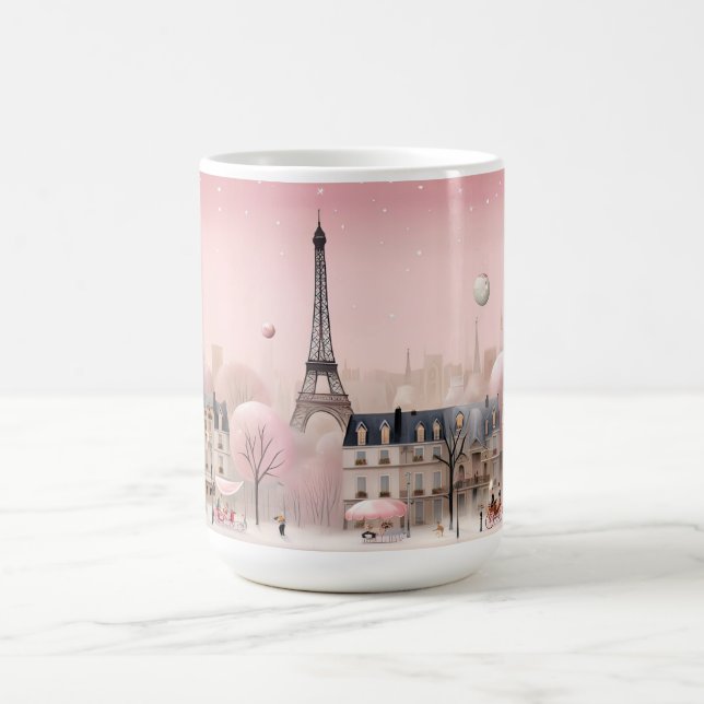 Romantisk stadsbild från Paris Kaffemugg (Center)