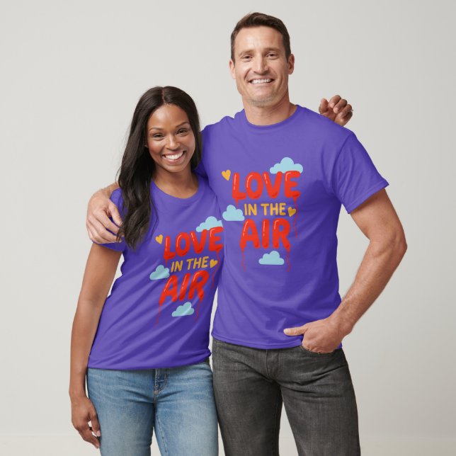 Romantisk t-shirt för Alla hjärtans dag (Unisex)
