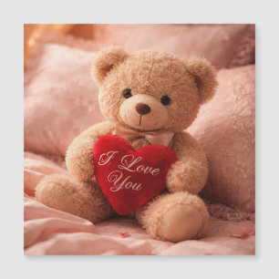 Romantisk Teddybjörn Valentine-illustration