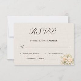 Romantisk toskansk villa Kalligrafi RSVP-kort OSA Kort