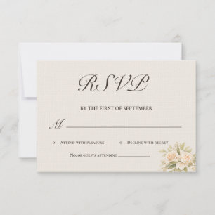 Romantisk toskansk villa Kalligrafi RSVP-kort OSA Kort