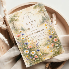 Romantisk Trädgård Blommar Quinceañera Spara Datumet