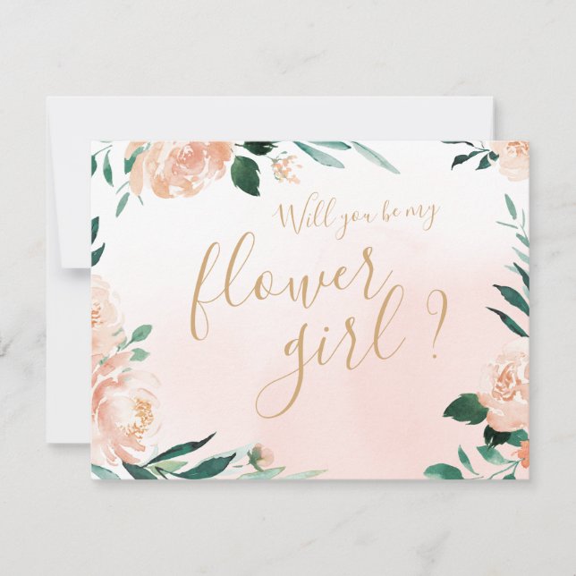 Romantisk trädgårdsträda blommigt... Kommer du att Inbjudningar (Framsida)