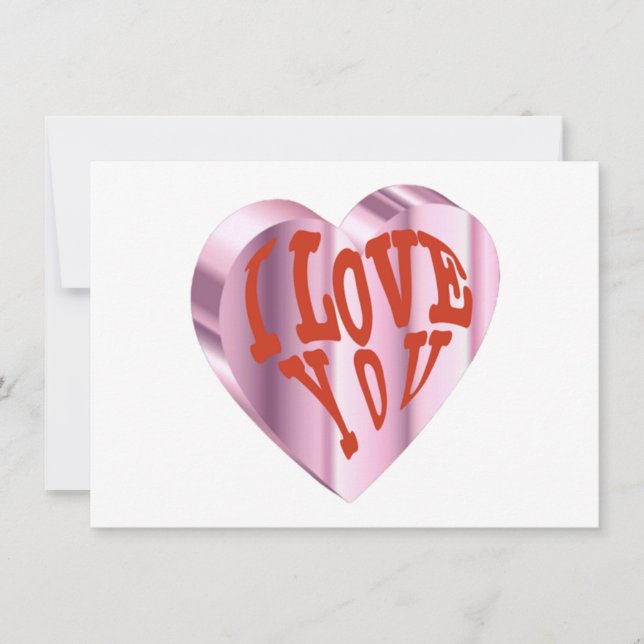 Romantisk Trendig Alla hjärtans dag Julkort (Framsida)