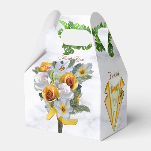 Romantisk Tropical Gift Box Presentaskar (Framsidan Sidan)