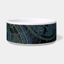 Romantisk turkos, blått & gröna Paisley