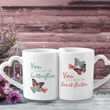 Romantisk typografi & Butterflies - Anpassningsbar