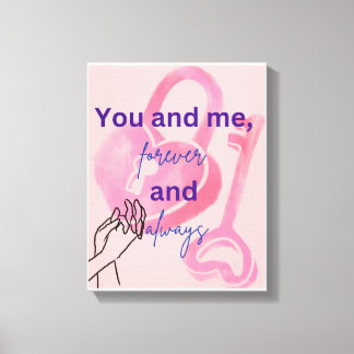 Romantisk väggkonst för Par - Perfekt Decor Canvastryck