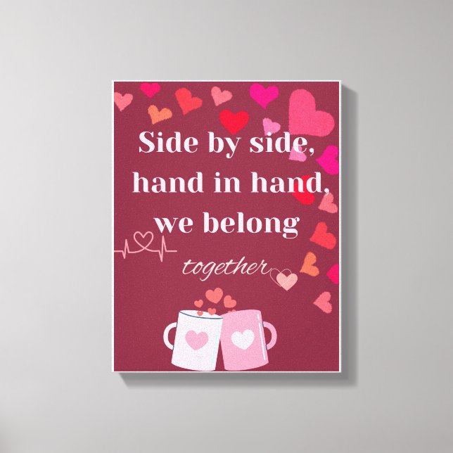 Romantisk väggkonst för Par - Perfekt Decor Canvastryck (Framsida)