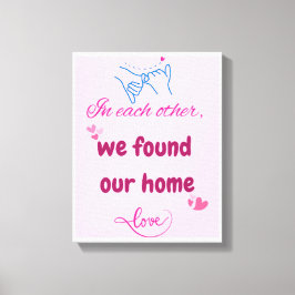 Romantisk väggkonst för Par - Perfekt Decor Canvastryck