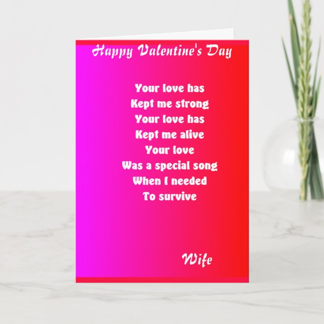 romantisk valentindag hälsning-kort-fru helgkort (Framsida)