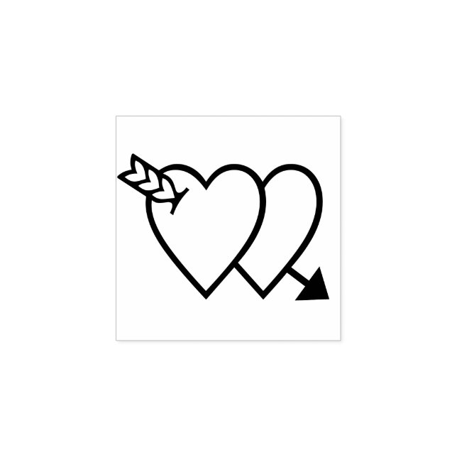 Romantisk Valentines Decor-Anpassningsbar Stämpel (Tryck)