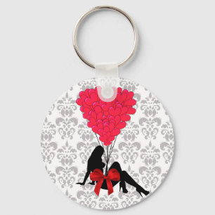 Romantisk Valentines design Nyckelring