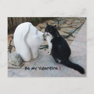 ROMANTISK VALENTINS DAGS-KAT HELG VYKORT