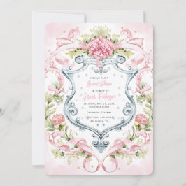 Romantisk Vapensköld för Blommigt Monogram | MÖHIP Inbjudningar