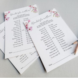 Romantisk vattenfärg Magnolia skulle hellre spela Flygblad