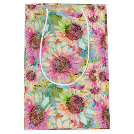 Romantisk vattenfärg Solblommor