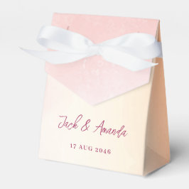 Romantisk vattenfärgsfärgad missfärgningsruta för presentaskar