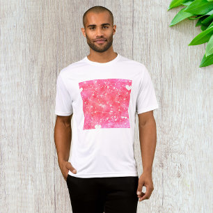 Romantisk vattenfärgsfärgshjärter och Rosor Mönste T Shirt